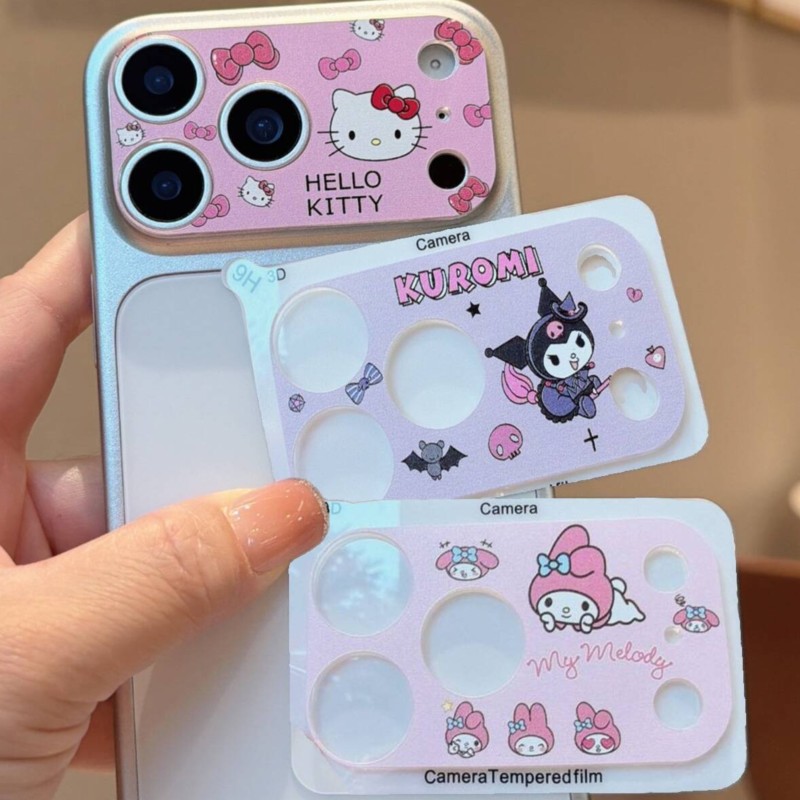 Tempered Glass Screen 9H - Sanrio Hello Kitty Kuromi Işıltılı Toz