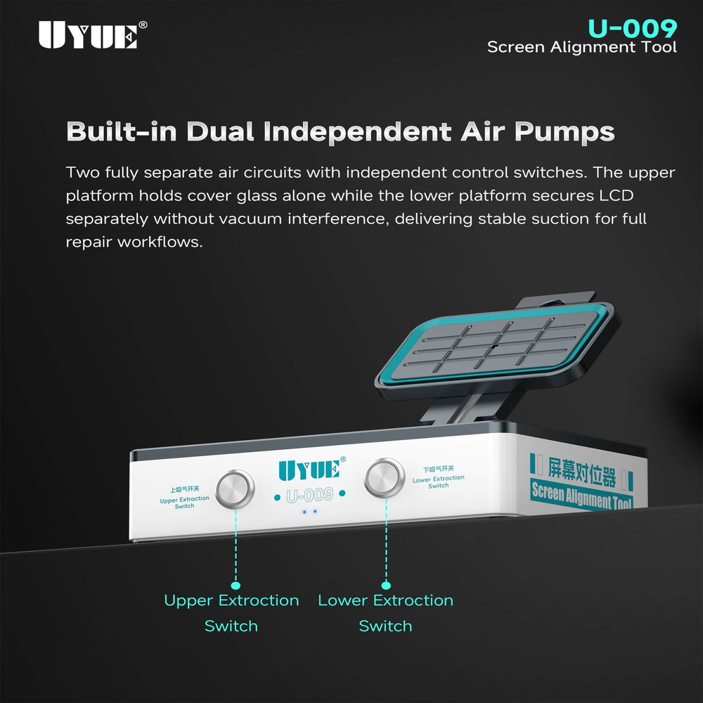 UYUE U-009 Vakumlu LCD Ekran H - Screen Alignment Tool incelemesi ve fiyatı